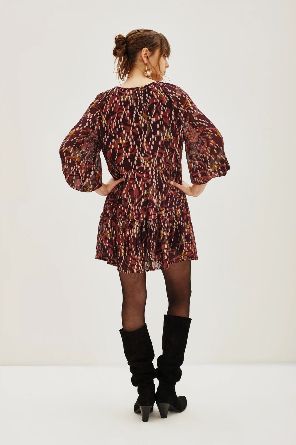 VESTIDO JACQUARD SHORT IKAT