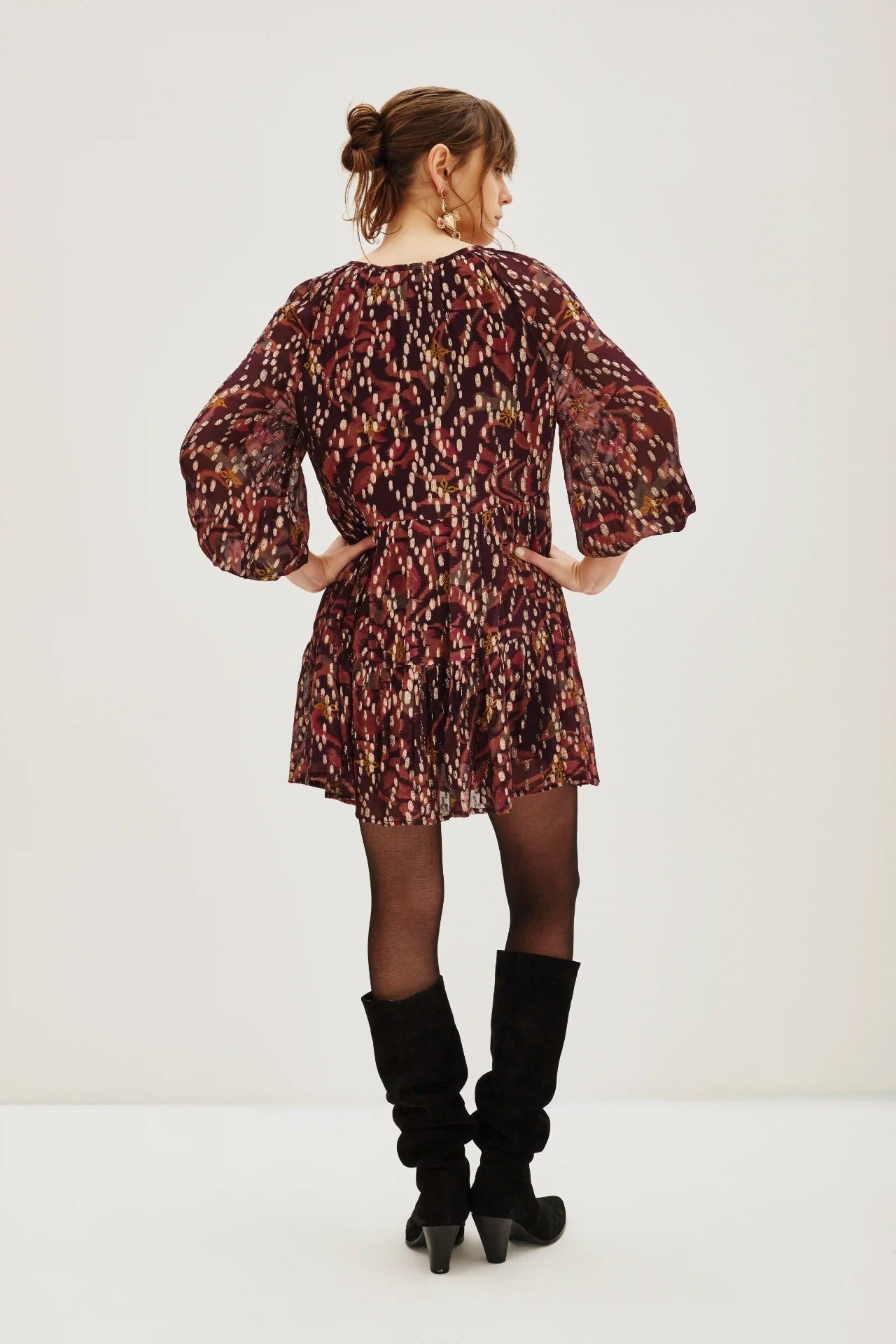 VESTIDO JACQUARD SHORT IKAT