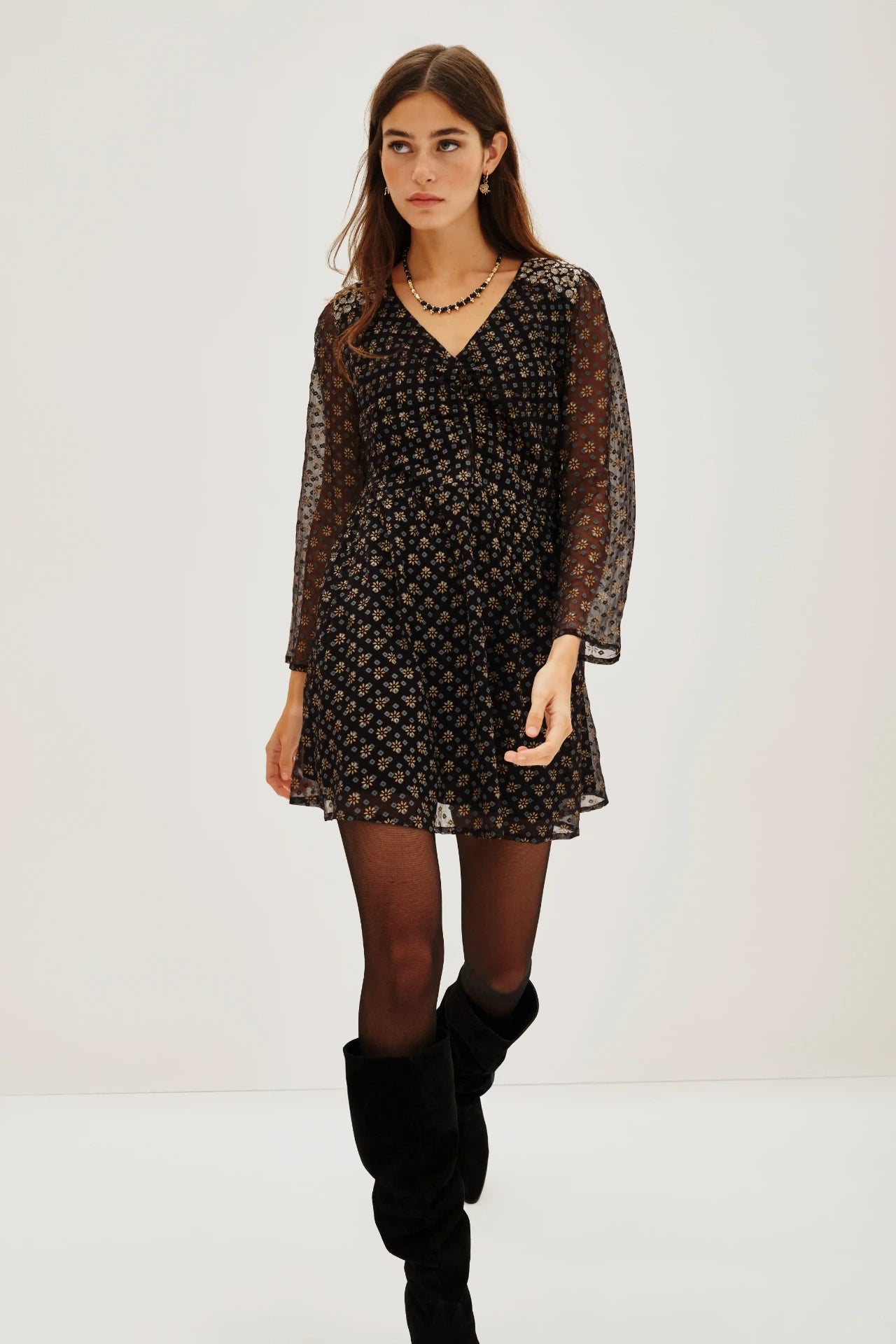VESTIDO LUX FOIL BANDANI