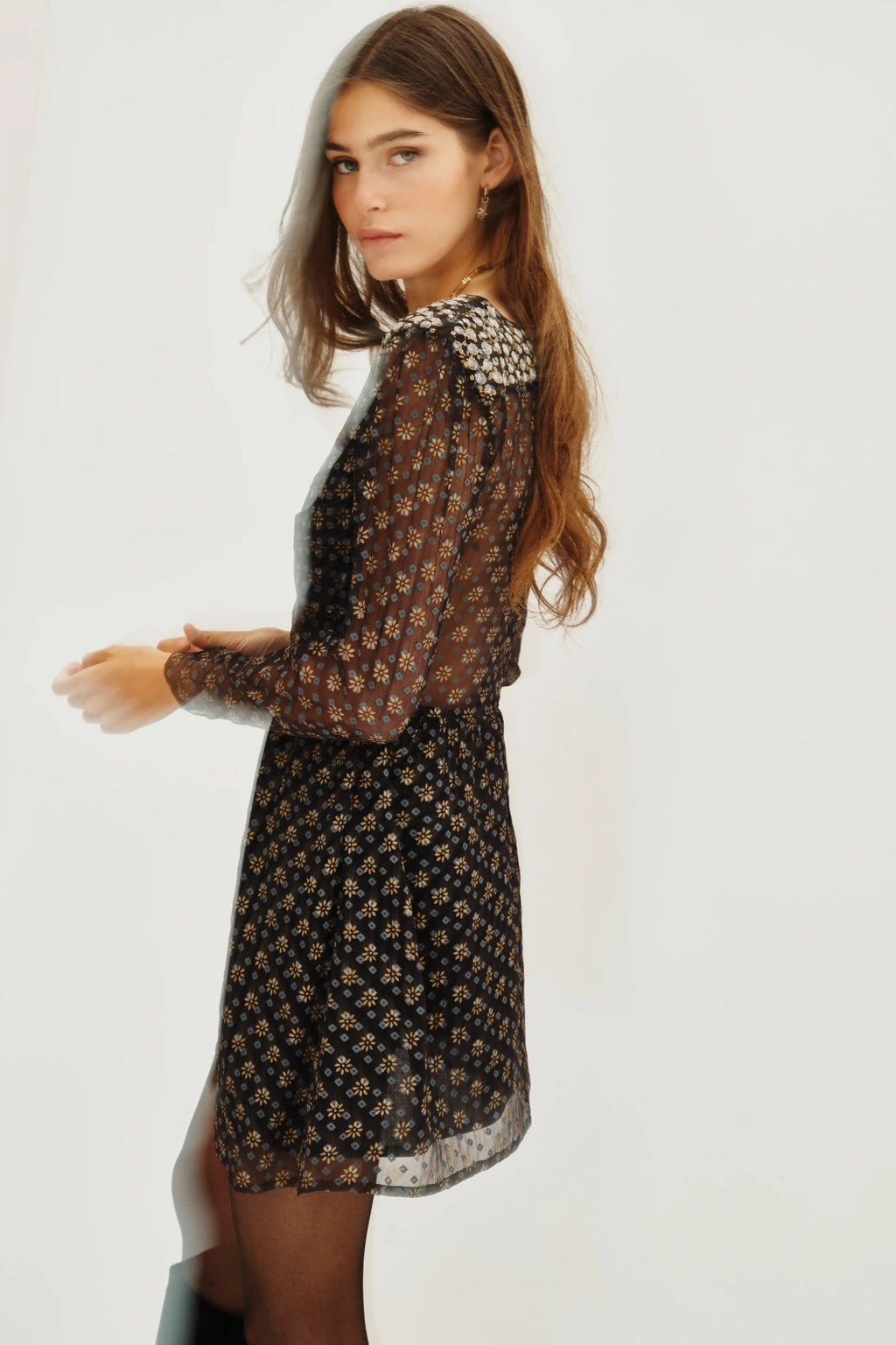 VESTIDO LUX FOIL BANDANI